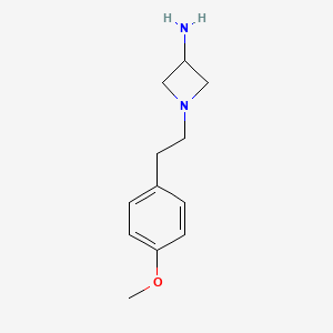 molecular formula C12H18N2O B1466737 1-[2-(4-Methoxyphenyl)ethyl]azetidin-3-amine CAS No. 1468758-29-3