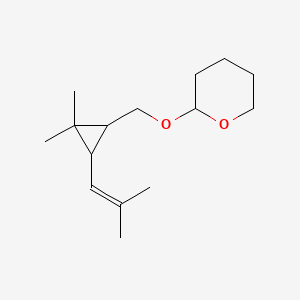 2-{[2,2-Dimethyl-3-(2-methylprop-1-en-1-yl)cyclopropyl]methoxy}oxane