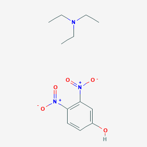 molecular formula C12H19N3O5 B14667385 N,N-diethylethanamine;3,4-dinitrophenol CAS No. 37501-37-4