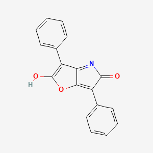 molecular formula C18H11NO3 B14667400 3,6-Diphenyl-2H-furo[3,2-b]pyrrole-2,5(4H)-dione CAS No. 38558-87-1