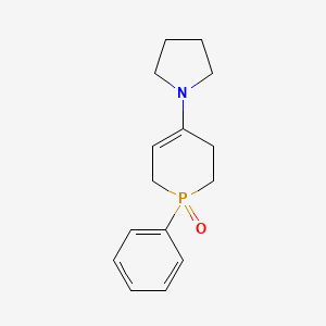 1-Phenyl-4-(pyrrolidin-1-yl)-1,2,3,6-tetrahydro-1lambda~5~-phosphinin-1-one