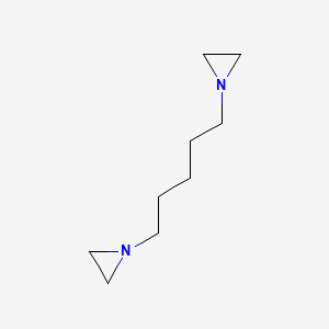 molecular formula C9H18N2 B14667415 1,1'-(Pentane-1,5-diyl)bis(aziridine) CAS No. 40717-38-2