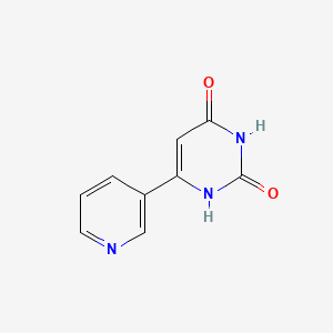 molecular formula C9H7N3O2 B1466742 6-(pyridin-3-yl)pyrimidine-2,4(1H,3H)-dione CAS No. 37039-73-9