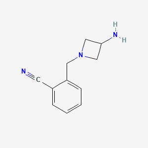 2-[(3-Aminoazetidin-1-yl)methyl]benzonitrile
