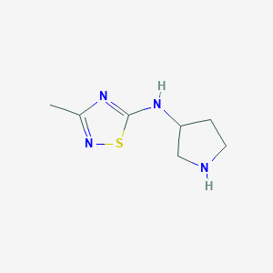 3-methyl-N-(pyrrolidin-3-yl)-1,2,4-thiadiazol-5-amine