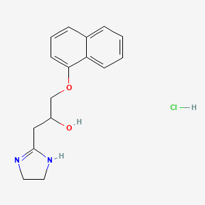 4,5-Dihydro-alpha-((1-naphthalenyloxy)methyl)-1H-imidazole-2-ethanol hydrochloride