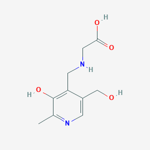 N-{[3-Hydroxy-5-(hydroxymethyl)-2-methylpyridin-4-yl]methyl}glycine