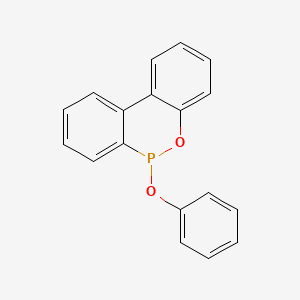 molecular formula C18H13O2P B14667526 6h-Dibenz[c,e][1,2]oxaphosphorin, 6-phenoxy- CAS No. 35948-27-7