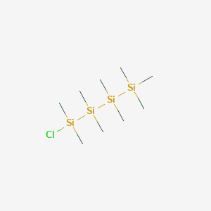 molecular formula C9H27ClSi4 B14667537 1-Chloro-1,1,2,2,3,3,4,4,4-nonamethyltetrasilane CAS No. 51531-19-2