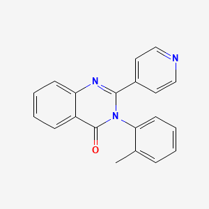 4(3H)-Quinazolinone, 2-(4-pyridyl)-3-(o-tolyl)-