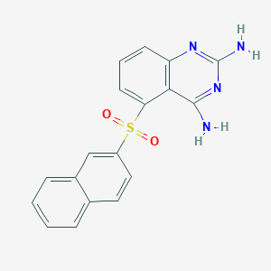 2,4-Diamino-5-[2-naphthylsulfonyl]quinazoline