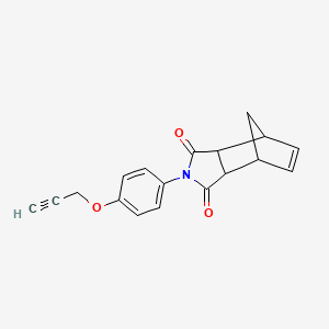 4,7-Methano-1H-isoindole-1,3(2H)-dione, 3a,4,7,7a-tetrahydro-2-(4-(2-propynyloxy)phenyl)-