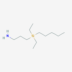 3-[Diethyl(pentyl)silyl]propan-1-amine