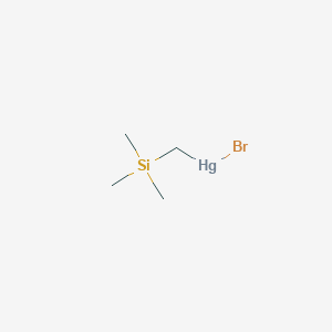 molecular formula C4H11BrHgSi B14667606 Bromo[(trimethylsilyl)methyl]mercury CAS No. 50836-98-1