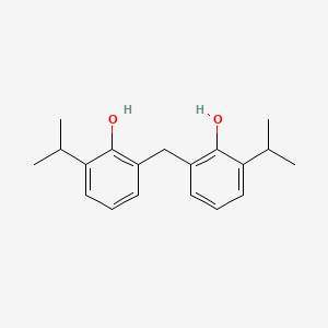 molecular formula C19H24O2 B14667616 2,2'-Methylenebis[6-(propan-2-yl)phenol] CAS No. 41514-15-2