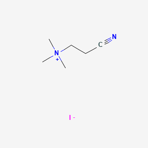 molecular formula C6H13IN2 B14667639 N,N,N-Trimethyl-2-cyanoethylammonium iodide CAS No. 42350-94-7