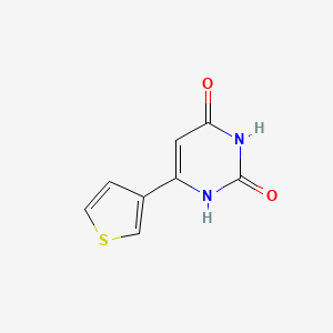 molecular formula C8H6N2O2S B1466764 6-(thiophen-3-yl)pyrimidine-2,4(1H,3H)-dione CAS No. 116137-76-9