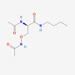 molecular formula C11H21N3O4 B14667653 O-Acetamido-N~2~-acetyl-N-butyl-D-serinamide CAS No. 51541-31-2