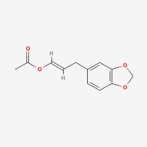 molecular formula C12H12O4 B14667668 3'-Acetoxysafrole CAS No. 42461-90-5