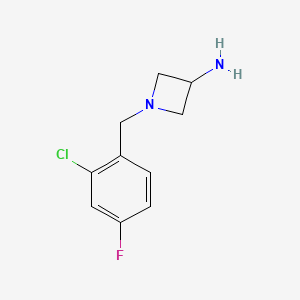 1-[(2-Chloro-4-fluorophenyl)methyl]azetidin-3-amine