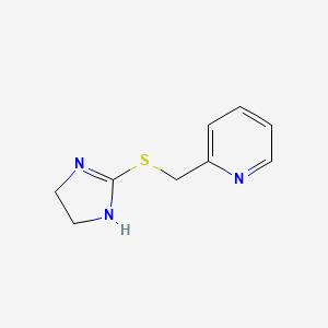 2-{[(4,5-Dihydro-1H-imidazol-2-yl)sulfanyl]methyl}pyridine