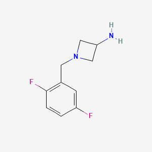 molecular formula C10H12F2N2 B1466770 1-[(2,5-Difluorophenyl)methyl]azetidin-3-amine CAS No. 1483831-55-5