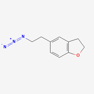 molecular formula C10H11N3O B1466773 5-(2-Azidoethyl)-2,3-dihydro-1-benzofuran CAS No. 1486184-12-6