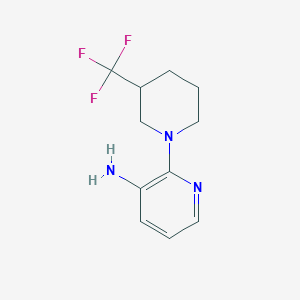 molecular formula C11H14F3N3 B1466775 2-(3-(Trifluoromethyl)piperidin-1-yl)pyridin-3-amine CAS No. 1479406-90-0