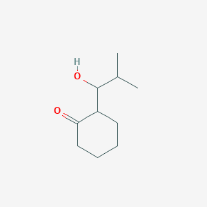 molecular formula C10H18O2 B14667772 2-(1-Hydroxy-2-methylpropyl)cyclohexanone CAS No. 43108-68-5