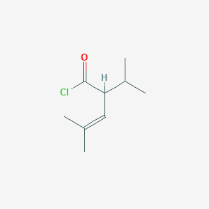 4-Methyl-2-(propan-2-yl)pent-3-enoyl chloride