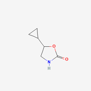 molecular formula C6H9NO2 B1466779 5-Cyclopropyl-1,3-oxazolidin-2-one CAS No. 1466015-93-9