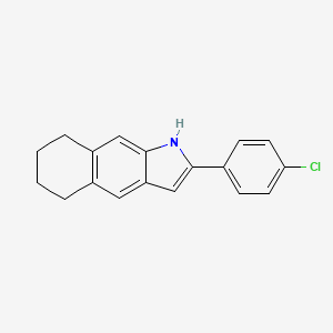 2-(4-Chlorophenyl)-5,6,7,8-tetrahydro-1H-benzo(f)indole