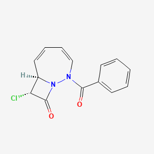 (7R,8R)-2-benzoyl-8-chloro-1,2-diazabicyclo[5.2.0]nona-3,5-dien-9-one