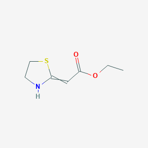 Ethyl (1,3-thiazolidin-2-ylidene)acetate