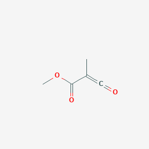 molecular formula C5H6O3 B14667828 2-Propenoic acid, 2-methyl-3-oxo-, methyl ester CAS No. 36832-93-6