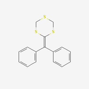 molecular formula C16H14S3 B14667846 1,3,5-Trithiane, 2-(diphenylmethylene)- CAS No. 51102-73-9