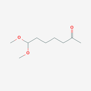 molecular formula C9H18O3 B14667854 2-Heptanone, 7,7-dimethoxy- CAS No. 36727-64-7