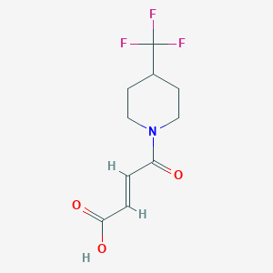 (2E)-4-oxo-4-[4-(trifluoromethyl)piperidin-1-yl]but-2-enoic acid