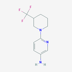 6-[3-(Trifluoromethyl)piperidin-1-yl]pyridin-3-amine
