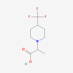 2-[4-(Trifluoromethyl)piperidin-1-yl]propanoic acid