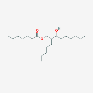 molecular formula C21H42O3 B14667900 3-Hydroxy-2-pentylnonyl heptanoate CAS No. 49562-88-1