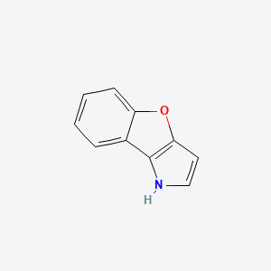 molecular formula C10H7NO B14667916 1H-[1]Benzofuro[3,2-b]pyrrole CAS No. 40554-71-0