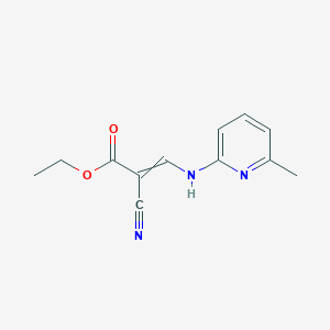 Ethyl 2-cyano-3-[(6-methylpyridin-2-yl)amino]prop-2-enoate