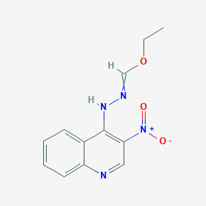 Ethyl (3-nitroquinolin-4-yl)methanehydrazonate