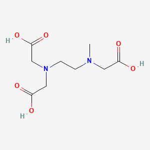 molecular formula C9H16N2O6 B14667943 N-{2-[Bis(carboxymethyl)amino]ethyl}-N-methylglycine CAS No. 40423-02-7