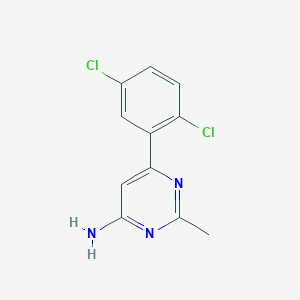 6-(2,5-Dichlorophenyl)-2-methylpyrimidin-4-amine