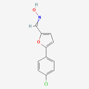 molecular formula C11H8ClNO2 B14667957 2-Furancarboxaldehyde, 5-(4-chlorophenyl)-, oxime CAS No. 39170-10-0