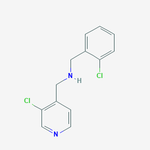 molecular formula C13H12Cl2N2 B1466799 [(2-Chlorophenyl)methyl][(3-chloropyridin-4-yl)methyl]amine CAS No. 1534922-01-4