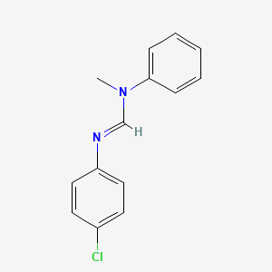 Methanimidamide, N'-(4-chlorophenyl)-N-methyl-N-phenyl-