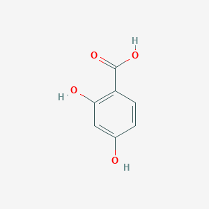 molecular formula C7H6O4 B146680 2,4-二羟基苯甲酸 CAS No. 89-86-1